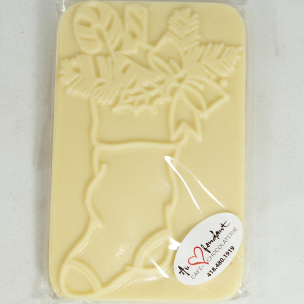 Plaque en chocolat des fêtes