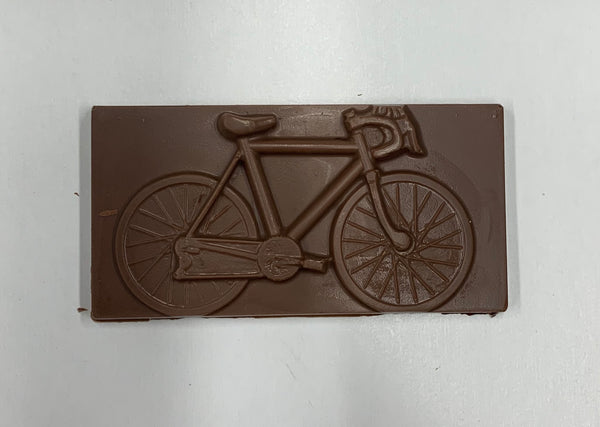 Tablette de chocolat vélo